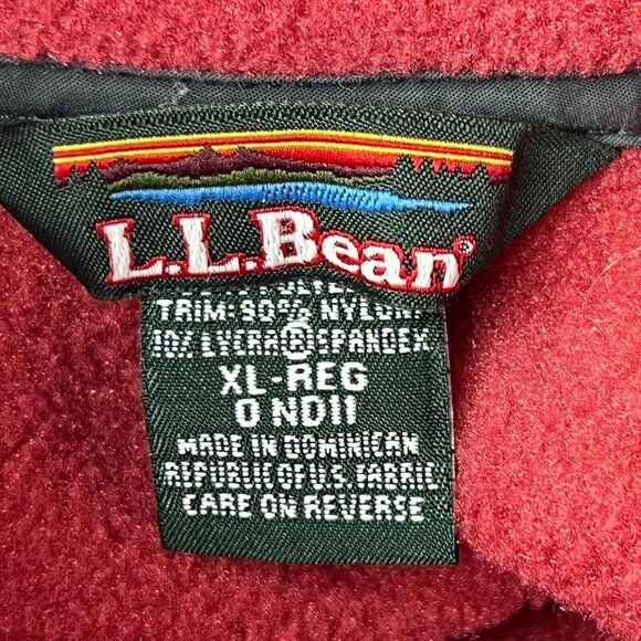 Vintage L.L. Bean Fleece Vest Womens XL Full Zip Red Polartec Gorpcore - Picture 3 of 8